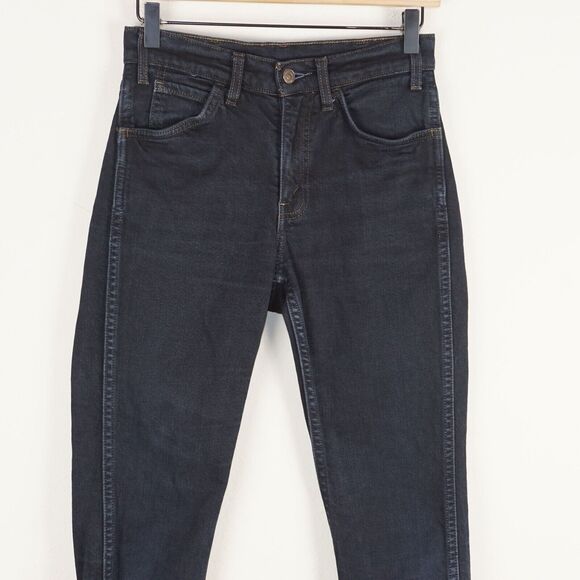 Levis LVC Orange Tab 606 Super Slim Dark Wash Raw Hem Jeans Sz 26 - Picture 2 of 13